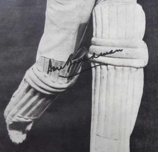 Sir Donald Bradman Personally Signed 