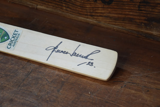 Shane Warne Personally Signed Mini Bat