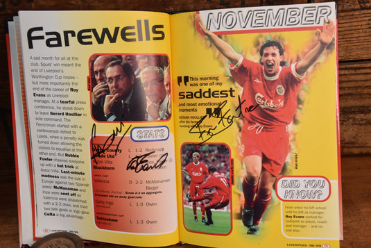 Liverpool FC 1998-1999 Annual Personally Signed by Legends