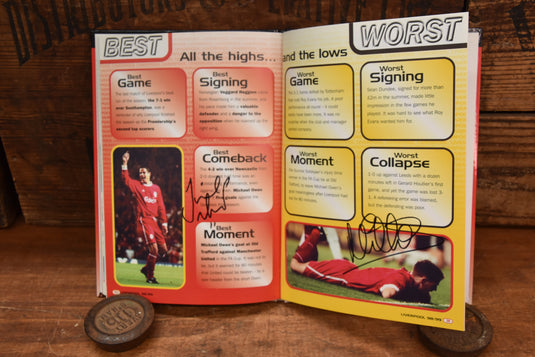 Liverpool FC 1998-1999 Annual Personally Signed by Legends
