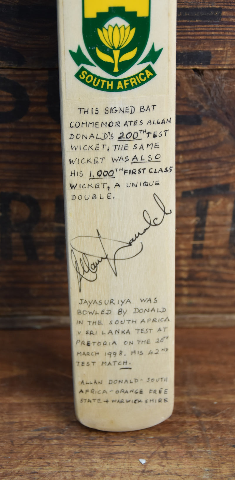 Load image into Gallery viewer, Allan Donald Test-Worn and Personally Signed South Africa Cricket Shirt plus BONUS
