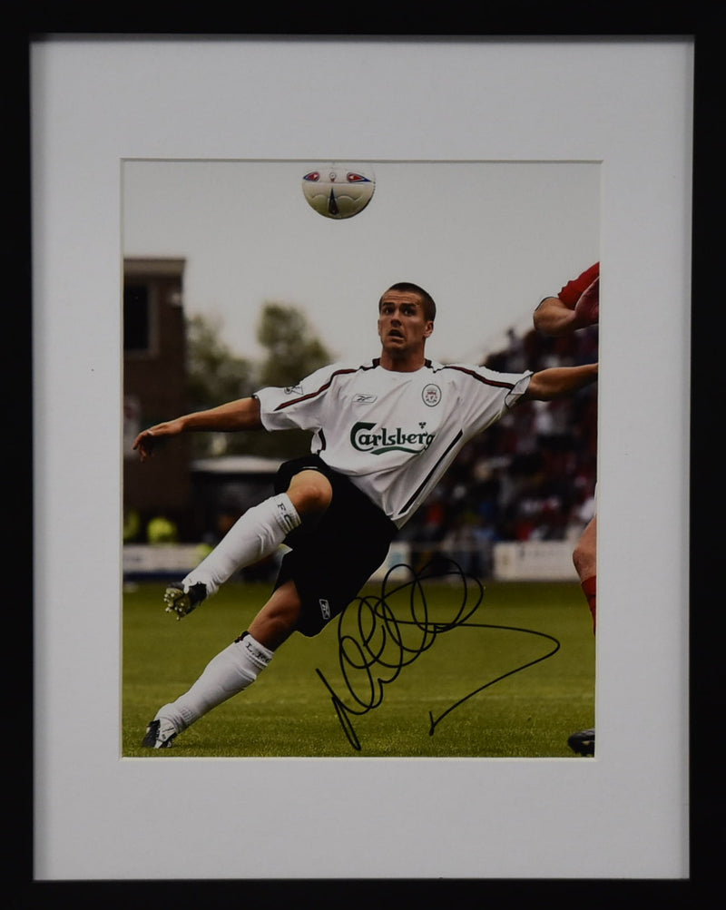 Load image into Gallery viewer, Michael Owen Personally Signed Liverpool Photo, Framed.
