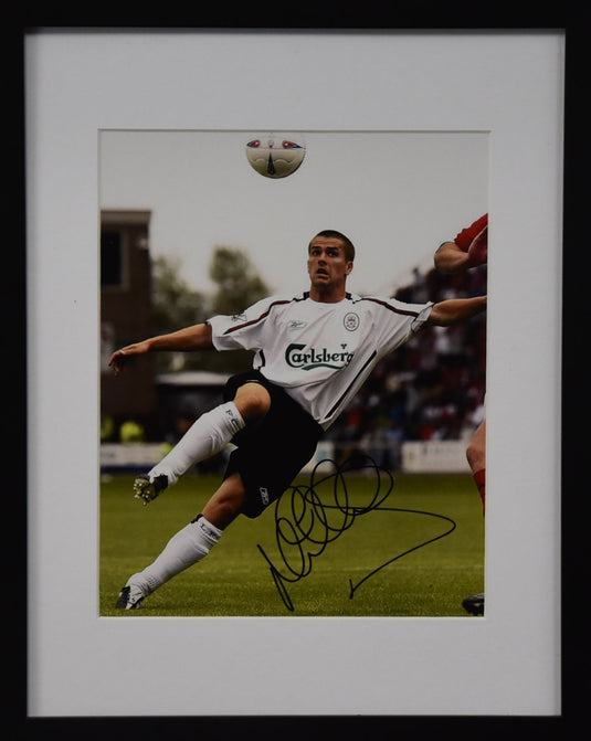 Michael Owen Personally Signed Liverpool Photo, Framed.