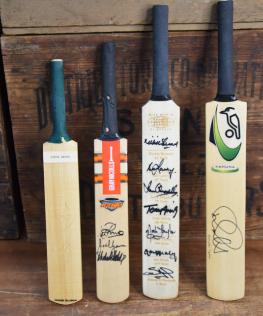 Mini Bat Mega Collection - 4 Bats - Ponting, Waugh, Benaugh, Holding