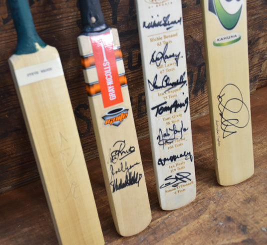 Mini Bat Mega Collection - 4 Bats - Ponting, Waugh, Benaugh, Holding