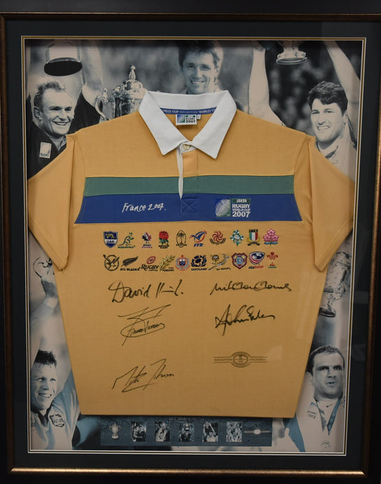 RWC 2007 Jersey Personally Signed by 5 Victorious Captains
