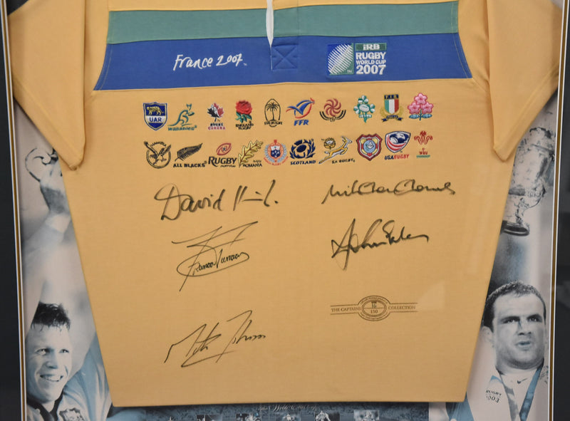 Load image into Gallery viewer, RWC 2007 Jersey Personally Signed by 5 Victorious Captains
