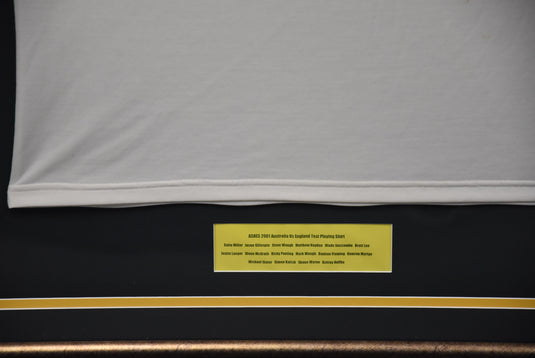 Australia 2001 Ashes Team Signed Shirt, from Unique Memorabilia. 