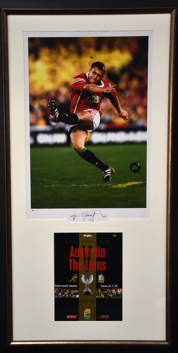 Jonny Wilkinson Personally Signed Career Tribute, Framed