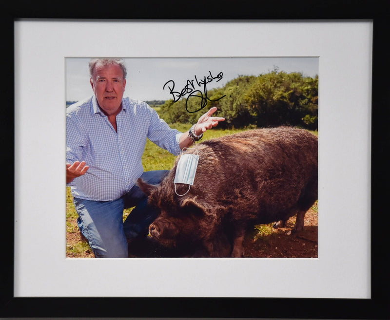 Load image into Gallery viewer, Jeremy Clarkson "Clarkson's Farm" Personally Signed Farm Photo, Framed
