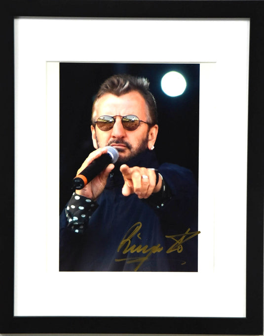 Ringo Starr Personally Signed Photo, Framed
