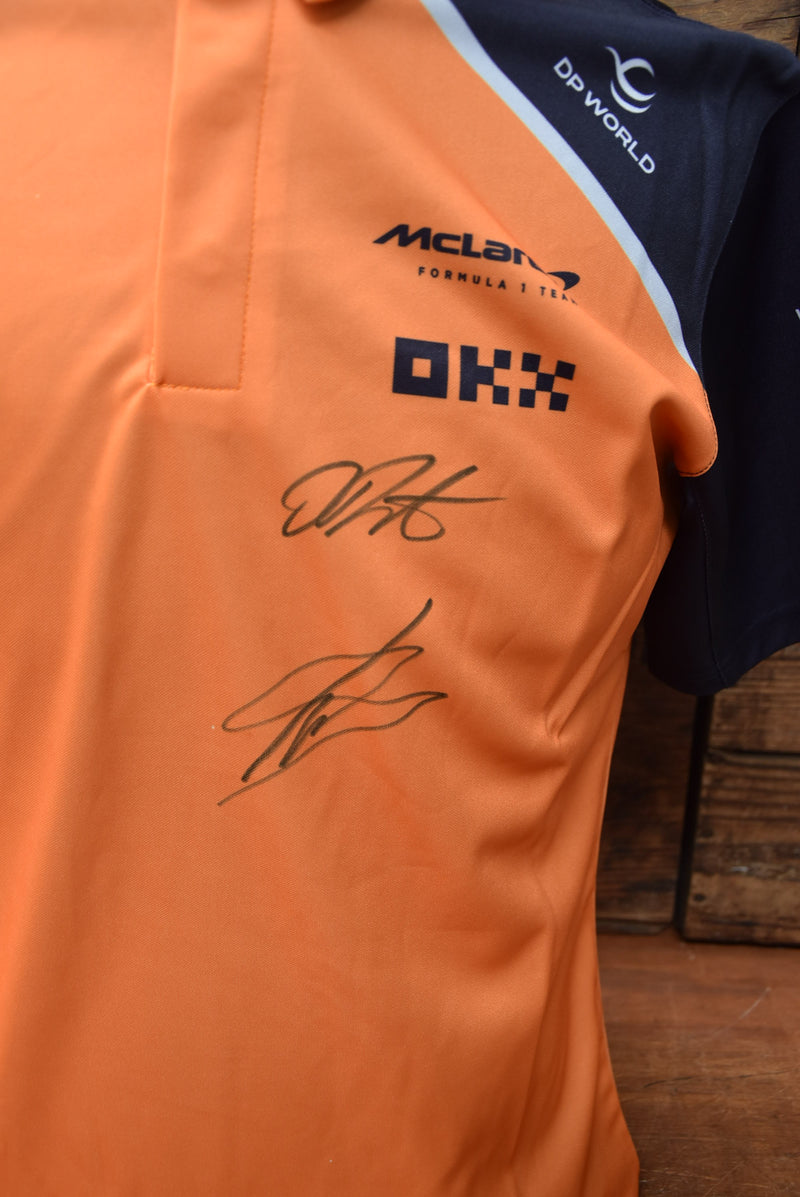 Load image into Gallery viewer, Oscar Piastri and Lando Norris Personally Signed Shirt
