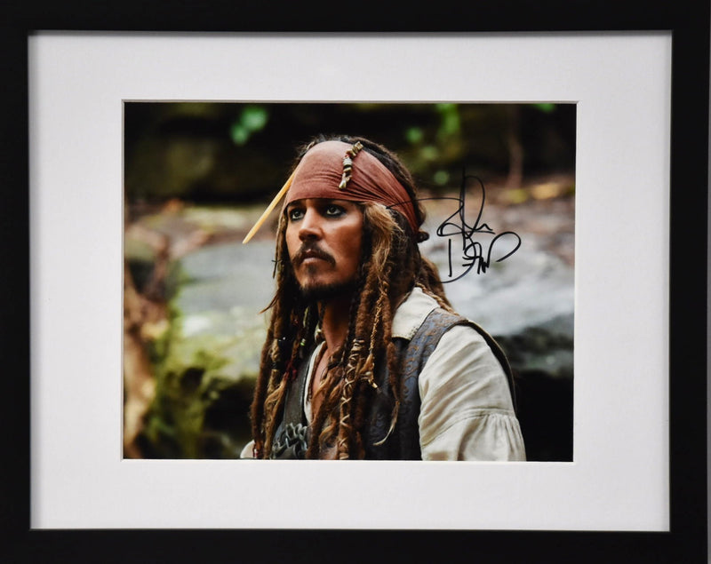 Load image into Gallery viewer, Johnny Depp Personally Signed Pirates of the Carribean Photo, Framed
