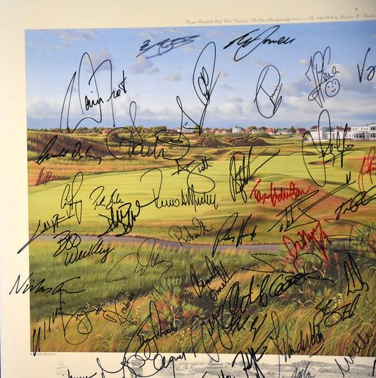 The 18th at The Open 2008 - Personally Signed By Many Participants