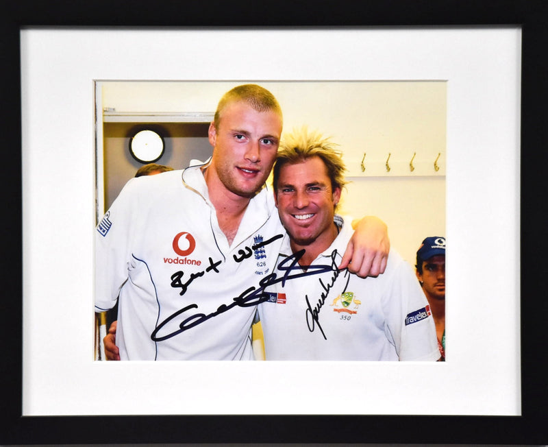 Load image into Gallery viewer, Shane Warne and Andrew "Freddie" Flintoff Personally Signed Photo
