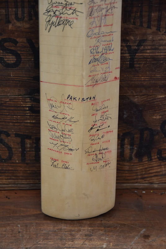 1996-97 Tri-Series Signed Bat by Australia, Pakistan and West Indies