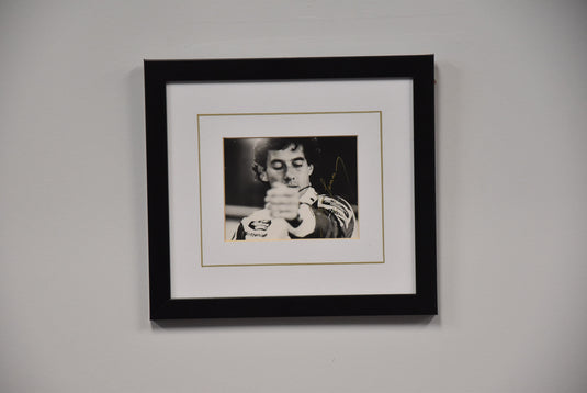 Ayrton Senna Personally Signed Photo, 1994, Framed