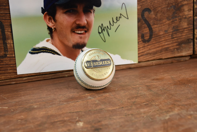 Load image into Gallery viewer, Winners Trophy, Jason Gillespie, Australia/England/Sri Lanka ODI Series 2003
