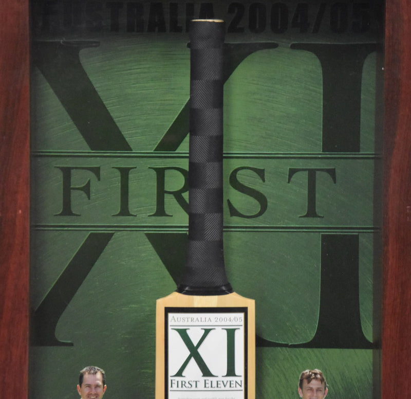 Load image into Gallery viewer, Australia 2004/05 First XI Signed Bat, from Unique Memorabilia. 

