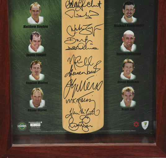 Australia 2004/05 First XI Signed Bat, from Unique Memorabilia. 