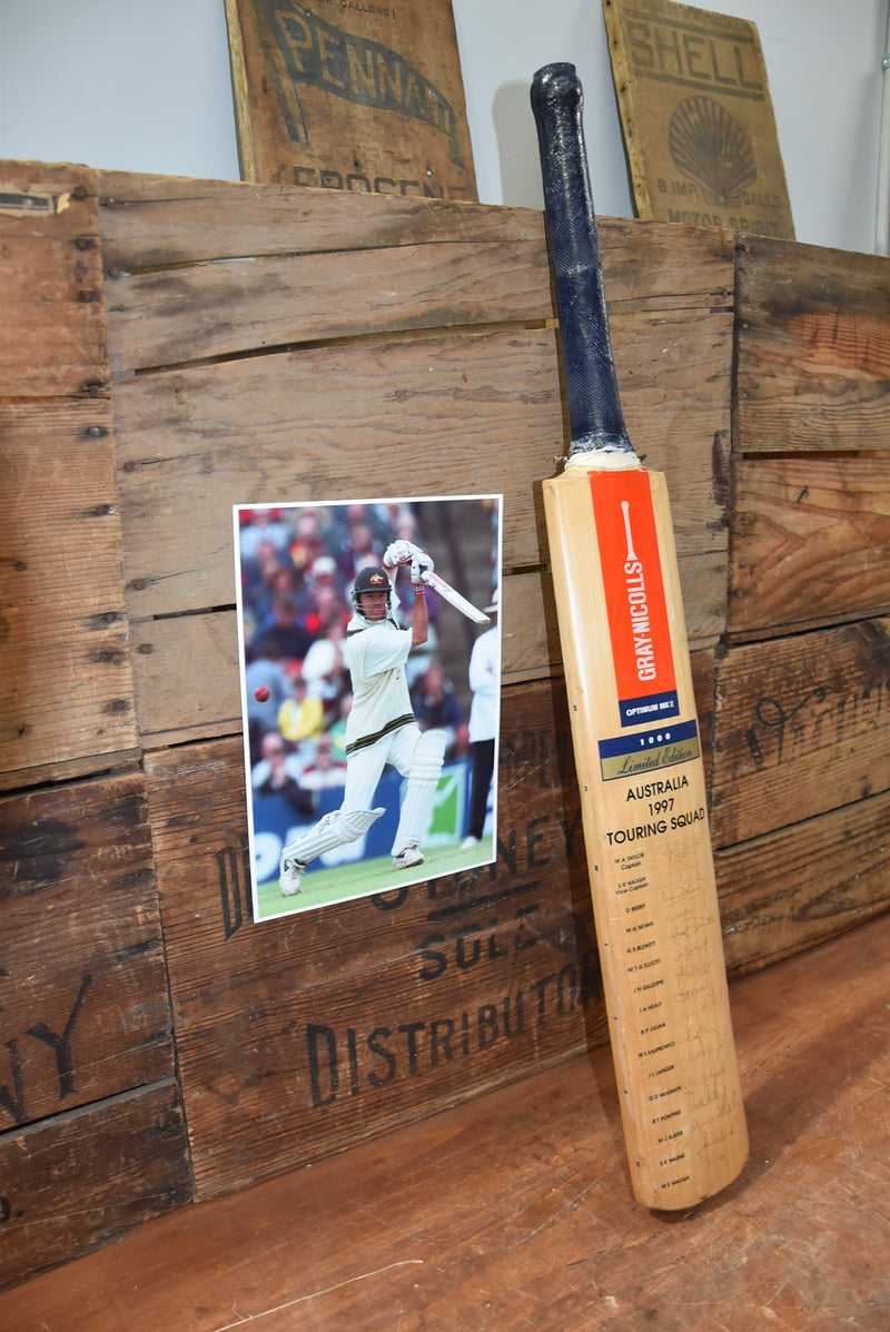 Load image into Gallery viewer, 1997 Ashes-Used Test Bat, Greg Blewett&#39;s GN
