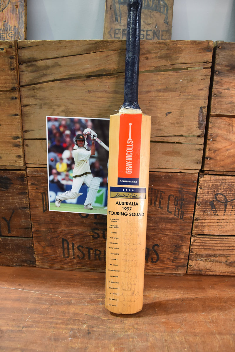 Load image into Gallery viewer, 1997 Ashes-Used Test Bat, Greg Blewett&#39;s GN
