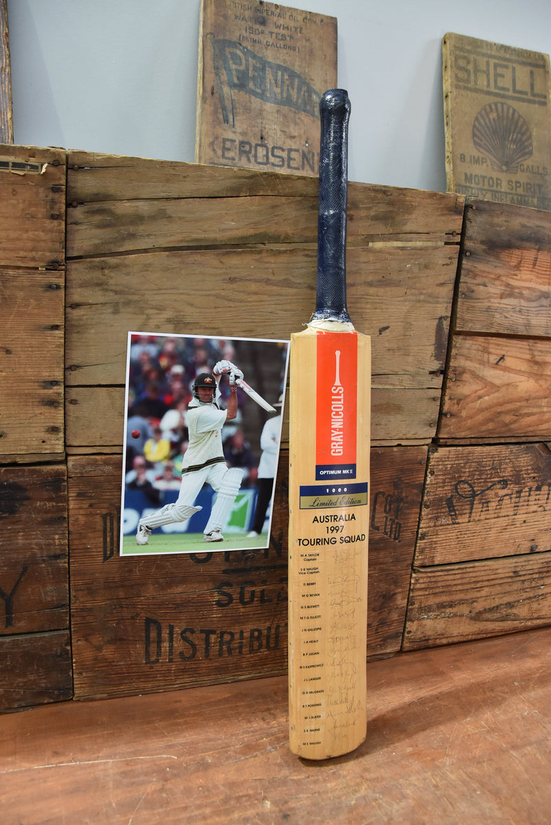 Load image into Gallery viewer, 1997 Ashes-Used Test Bat, Greg Blewett&#39;s GN
