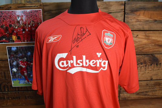 Luis Garcia Match-Worn Liverpool FC Jersey, Personally Signed