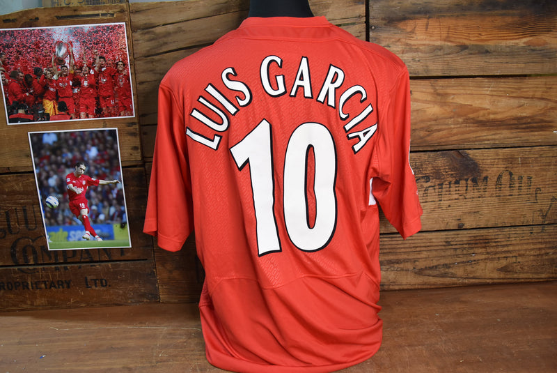 Load image into Gallery viewer, Luis Garcia Match-Worn Liverpool FC Jersey, Personally Signed
