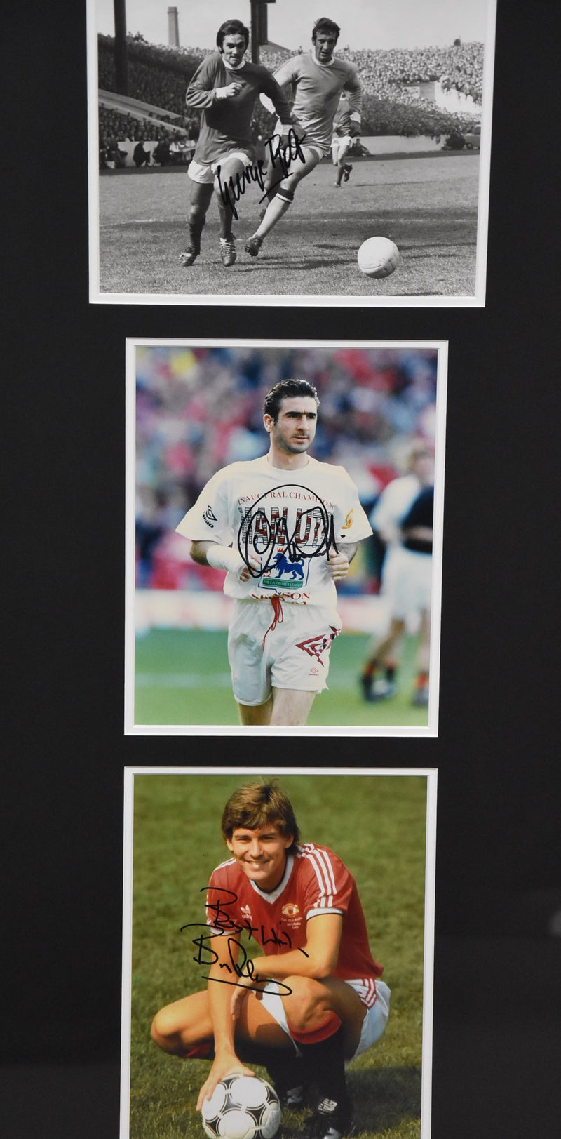 Load image into Gallery viewer, Manchester United Legends Signed Collage incl. Ronaldo, Cantona, Best, Robson and Giggs! From Unique Memorabilia. 
