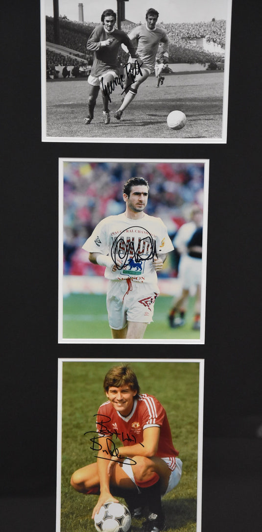 Manchester United Legends Signed Collage incl. Ronaldo, Cantona, Best, Robson and Giggs! From Unique Memorabilia. 