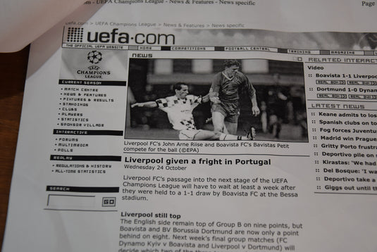 John Arne Riise, Match Worn Liverpool FC Jersey, European Championship