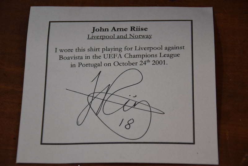 Load image into Gallery viewer, John Arne Riise, Match Worn Liverpool FC Jersey, European Championship
