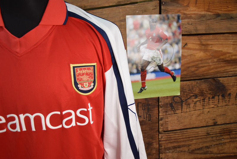 Load image into Gallery viewer, Sol Campbell Match-Worn Arsenal Jersey, Goal-Scoring, 2002
