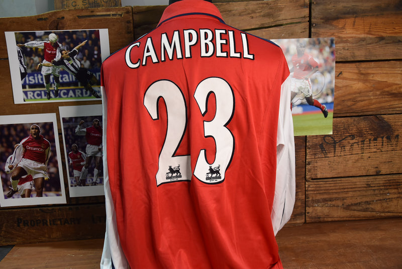 Load image into Gallery viewer, Sol Campbell Match-Worn Arsenal Jersey, Goal-Scoring, 2002
