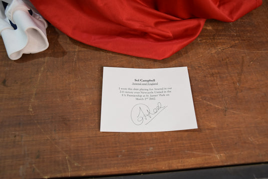 Sol Campbell Match-Worn Arsenal Jersey, Goal-Scoring, 2002