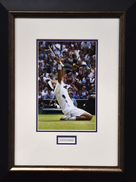 Roger Federer Wimbledon Victory Signed Portrait, from Unique Memorabilia. 