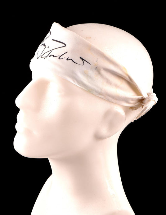 Roger Federer Wimbledown Match-Worn Personally-Signed Headband