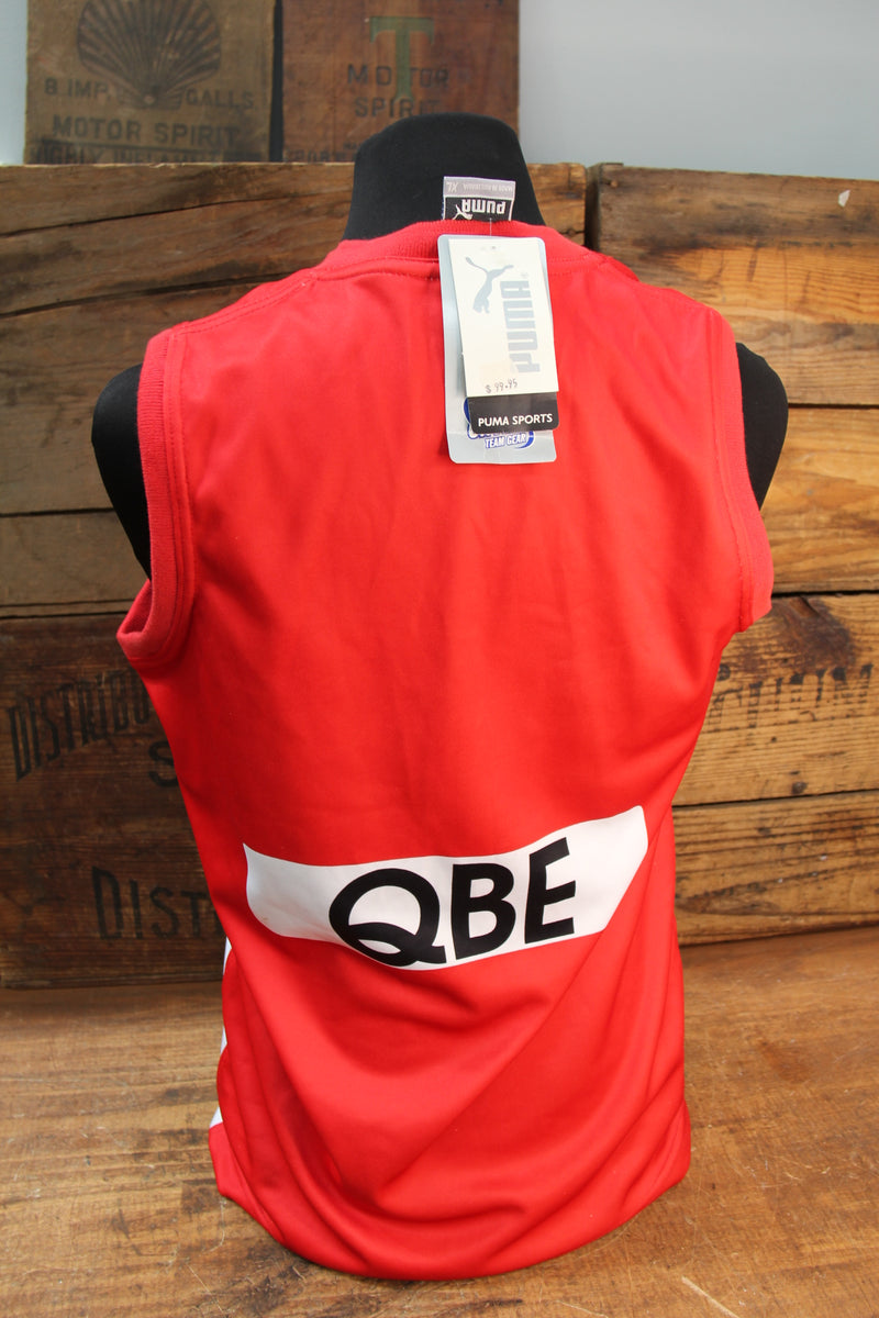 Load image into Gallery viewer, Sydney Swans 2002 Squad &amp; Coach Signed Jersey Incl. Kelly, Kirk, Roos, Hall
