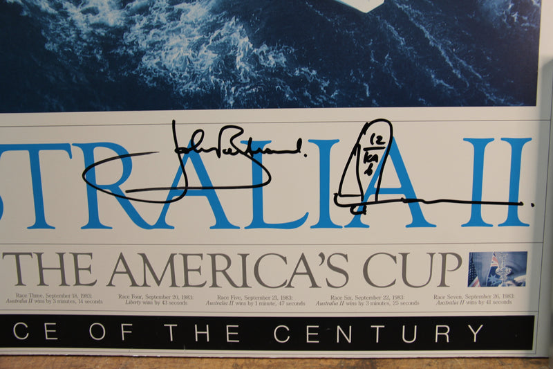 Load image into Gallery viewer, Australia II America's Cup 1983 Skipper &amp; Crew Signed Poster &amp; Page
