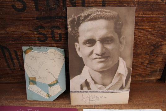 India Test Cricket Player-Signed Historic Collection