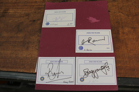 India Test Cricket Player-Signed Historic Collection