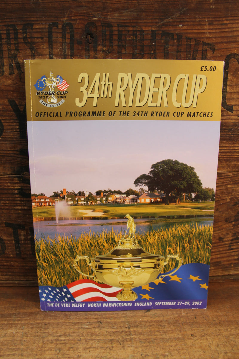 Load image into Gallery viewer, 2002 Ryder Cup Program Fully Signed by US and European Teams
