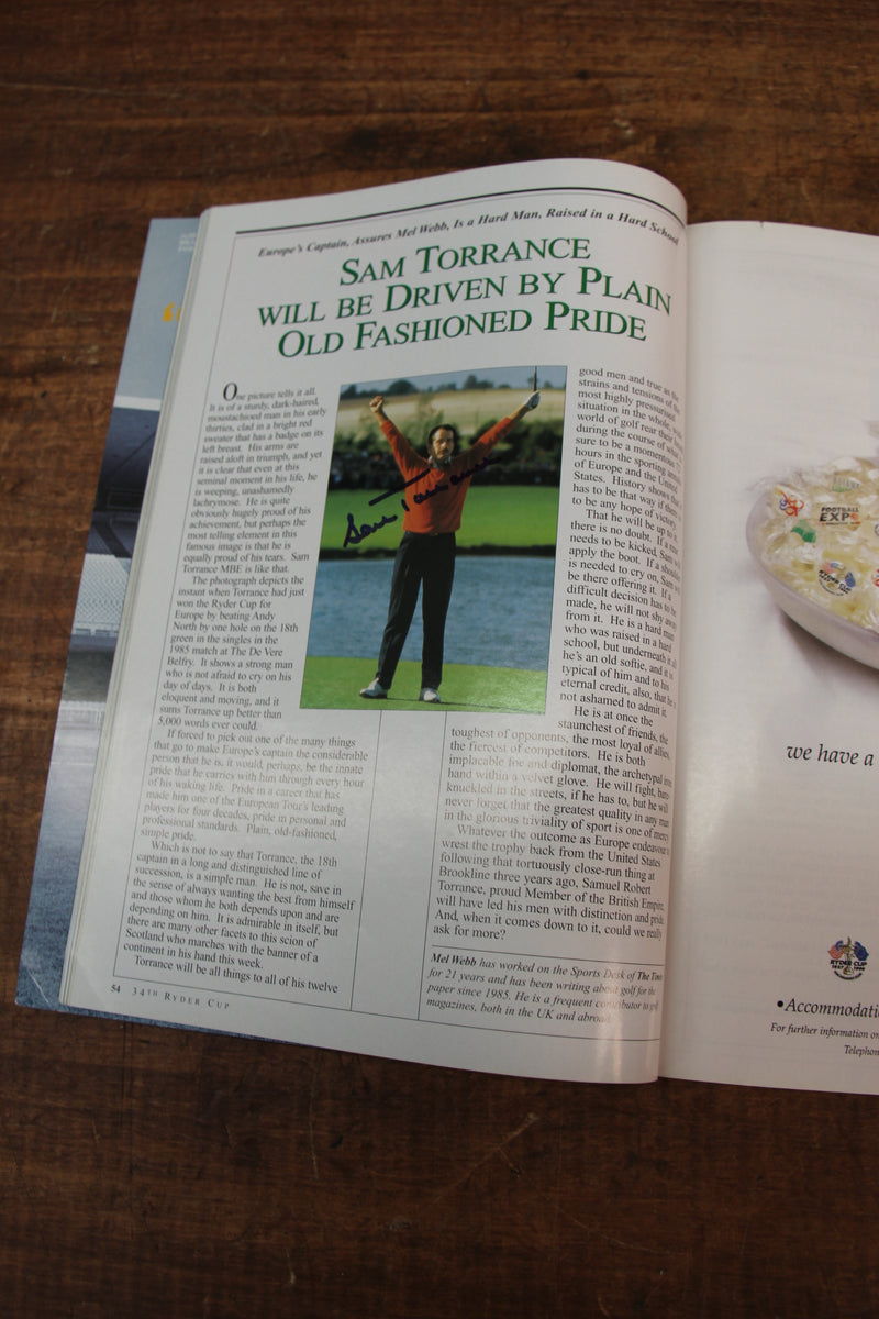Load image into Gallery viewer, 2002 Ryder Cup Program Fully Signed by US and European Teams
