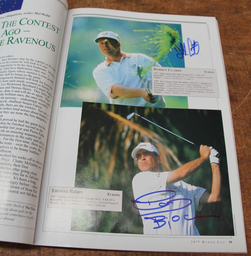 Load image into Gallery viewer, 2002 Ryder Cup Program Fully Signed by US and European Teams
