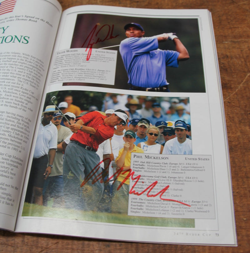 Load image into Gallery viewer, 2002 Ryder Cup Program Fully Signed by US and European Teams
