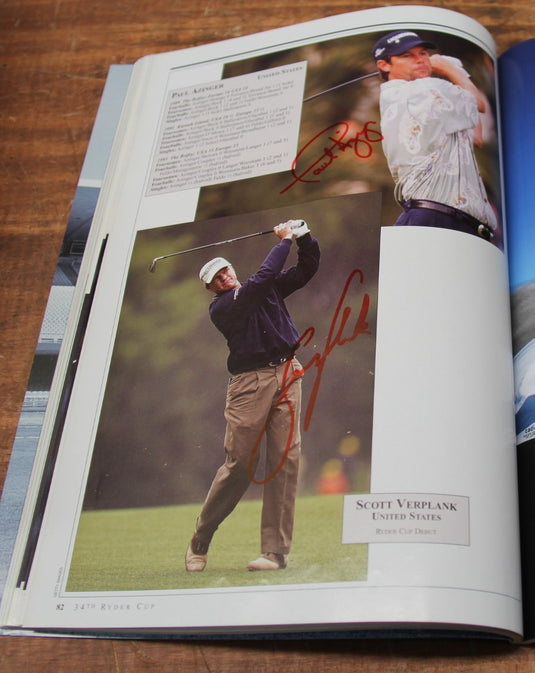 2002 Ryder Cup Program Fully Signed by US and European Teams