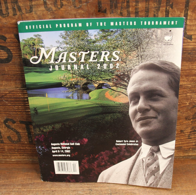 Load image into Gallery viewer, US Masters 2002 Program Personally Signed by 87 greats incl Nicklaus, Palmer, Woods, Player
