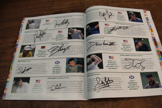 US Masters 2002 Program Personally Signed by 87 greats incl Nicklaus, Palmer, Woods, Player
