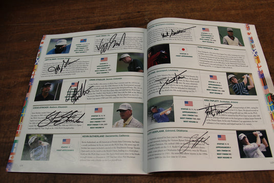US Masters 2002 Program Personally Signed by 87 greats incl Nicklaus, Palmer, Woods, Player